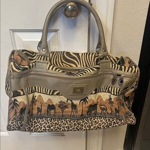 VINTAGE Pioneer Express Animal Print Tote Bag